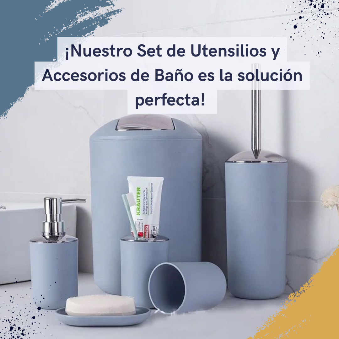 Accesorios organizadores de Baño 6 piezas