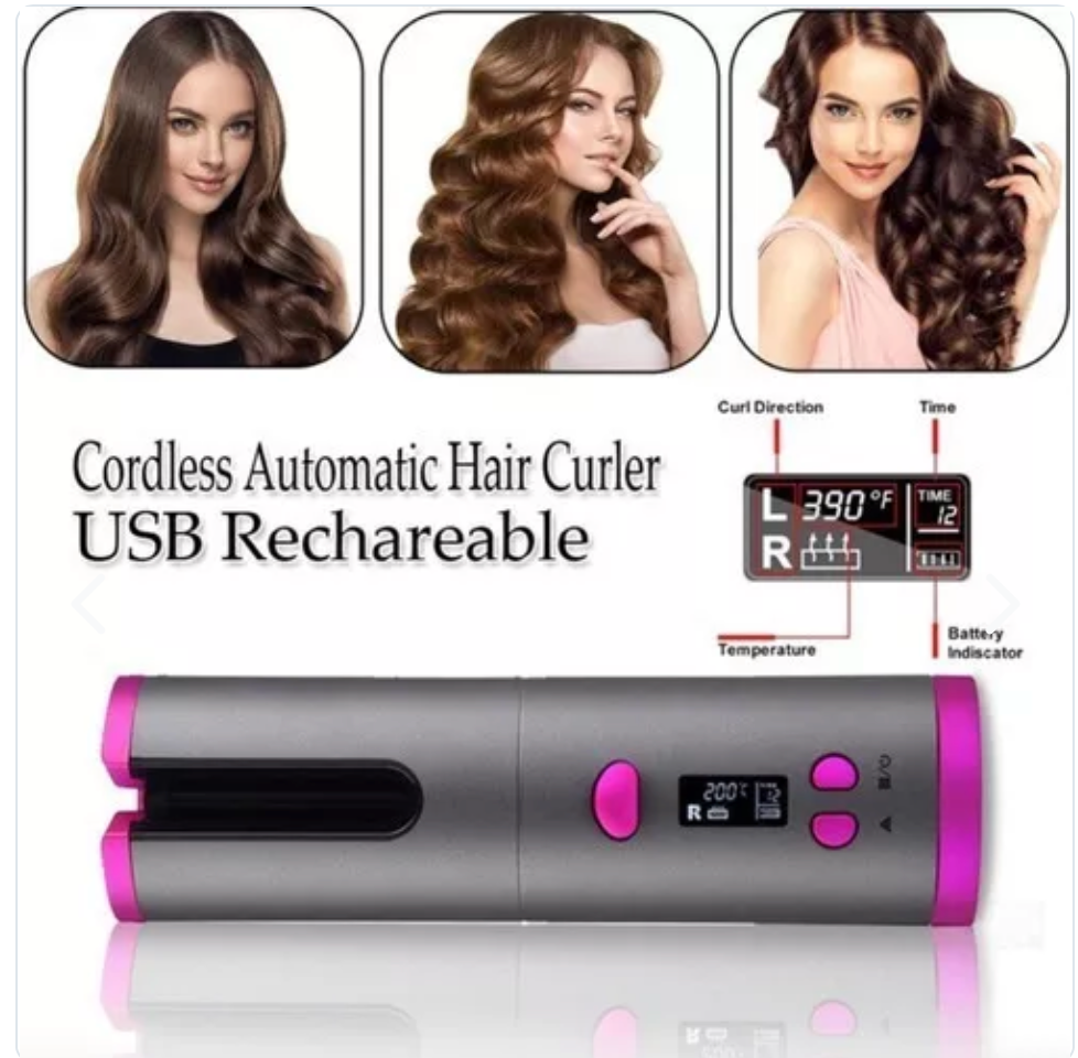 Rizador De Pelo Portátil Auto Rotativo