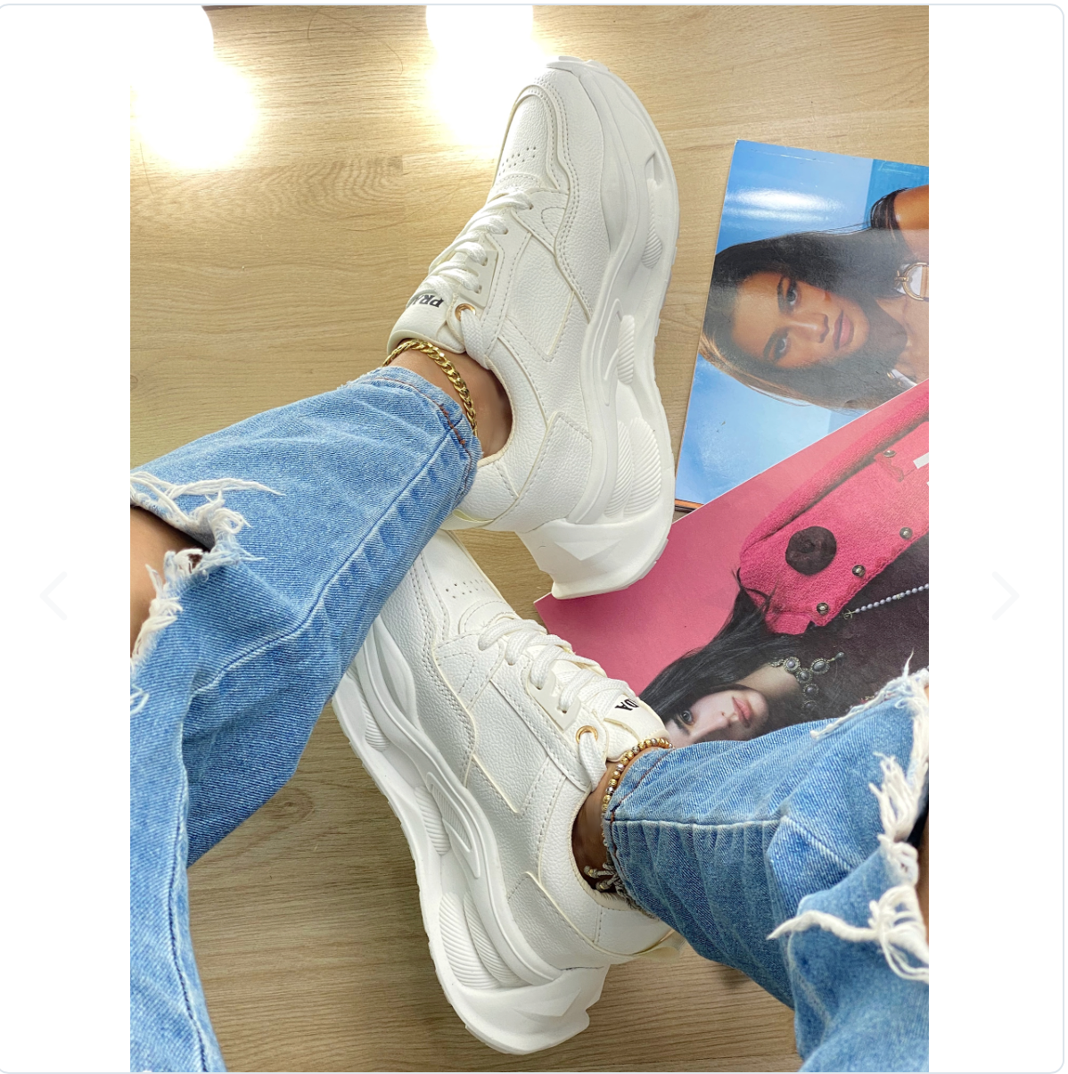 NUEVOS TENIS DE MODA BLANCOS PR NIZA