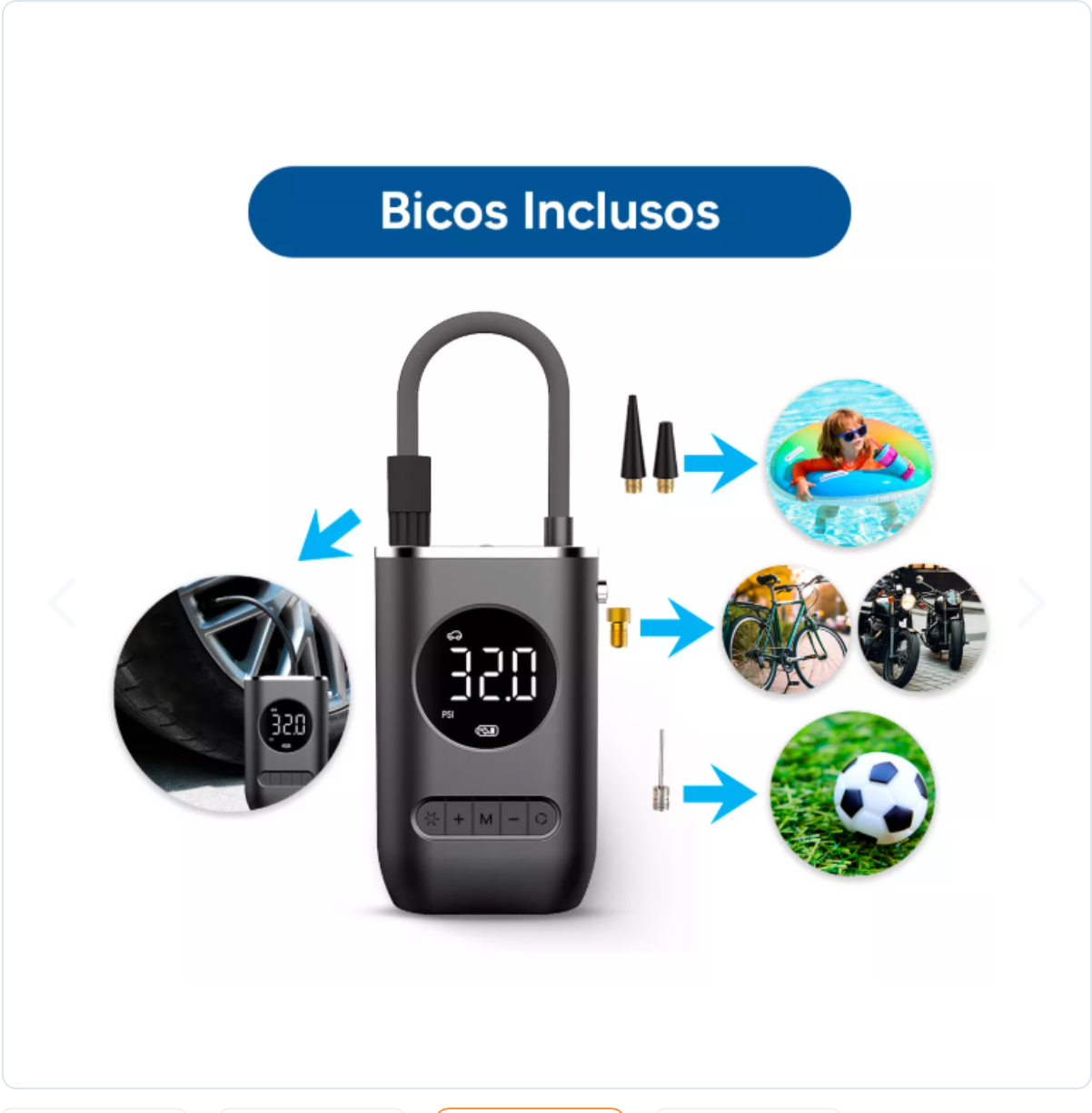 NUEVO MINI COMPRESOR INFLADOR PARA LLANTAS