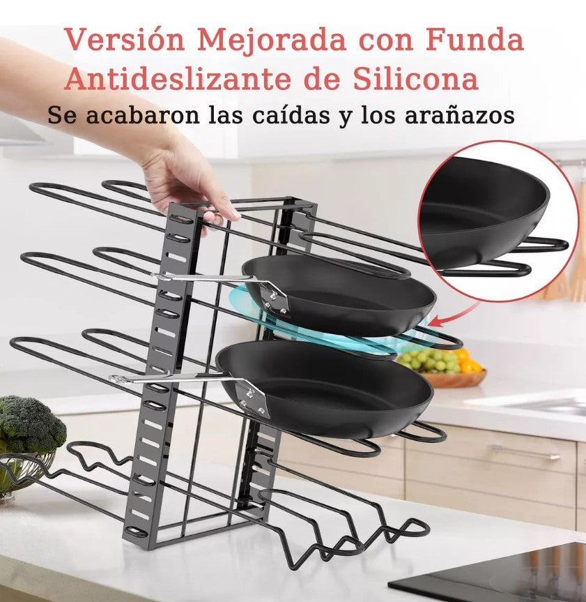 Estante Organizador De Sartenes Y Ollas