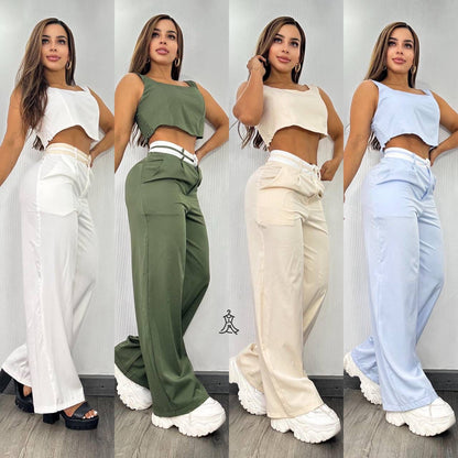 Nuevo Conjunto 2 piezas Pantalon y Blusa