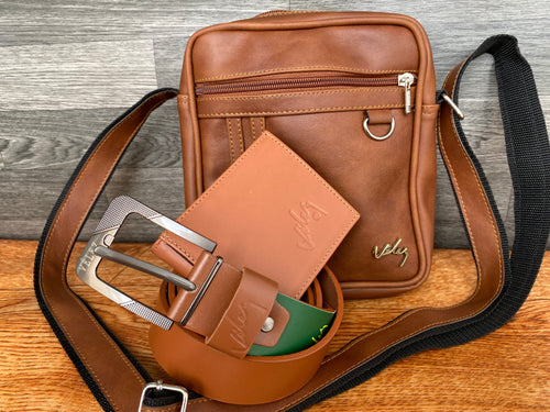 Trio  Bolso 21 cm Correa Billetera