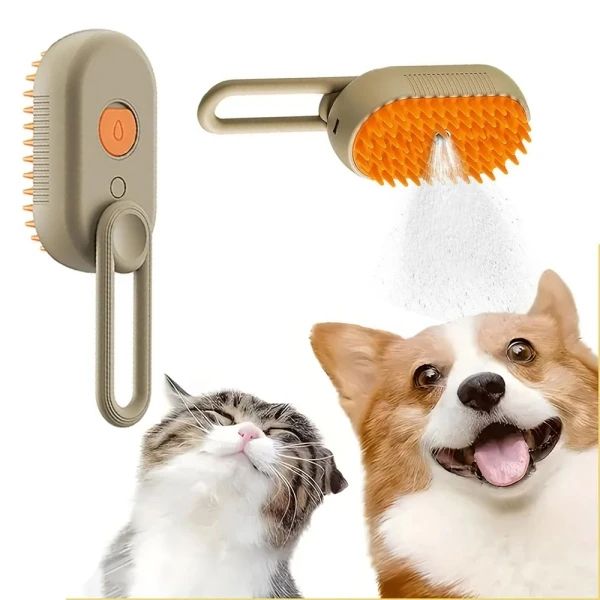 Fabuloso Cepillo Vapor Mascota Expandible 3 En 1