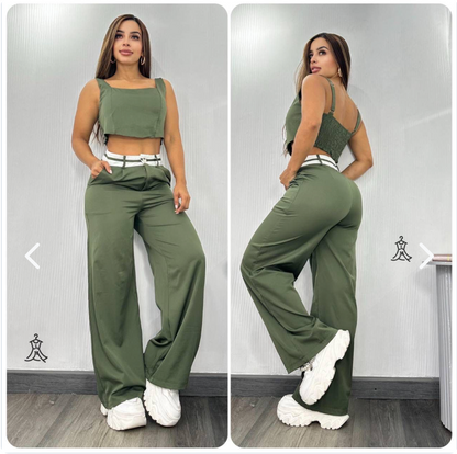 Nuevo Conjunto 2 piezas Pantalon y Blusa