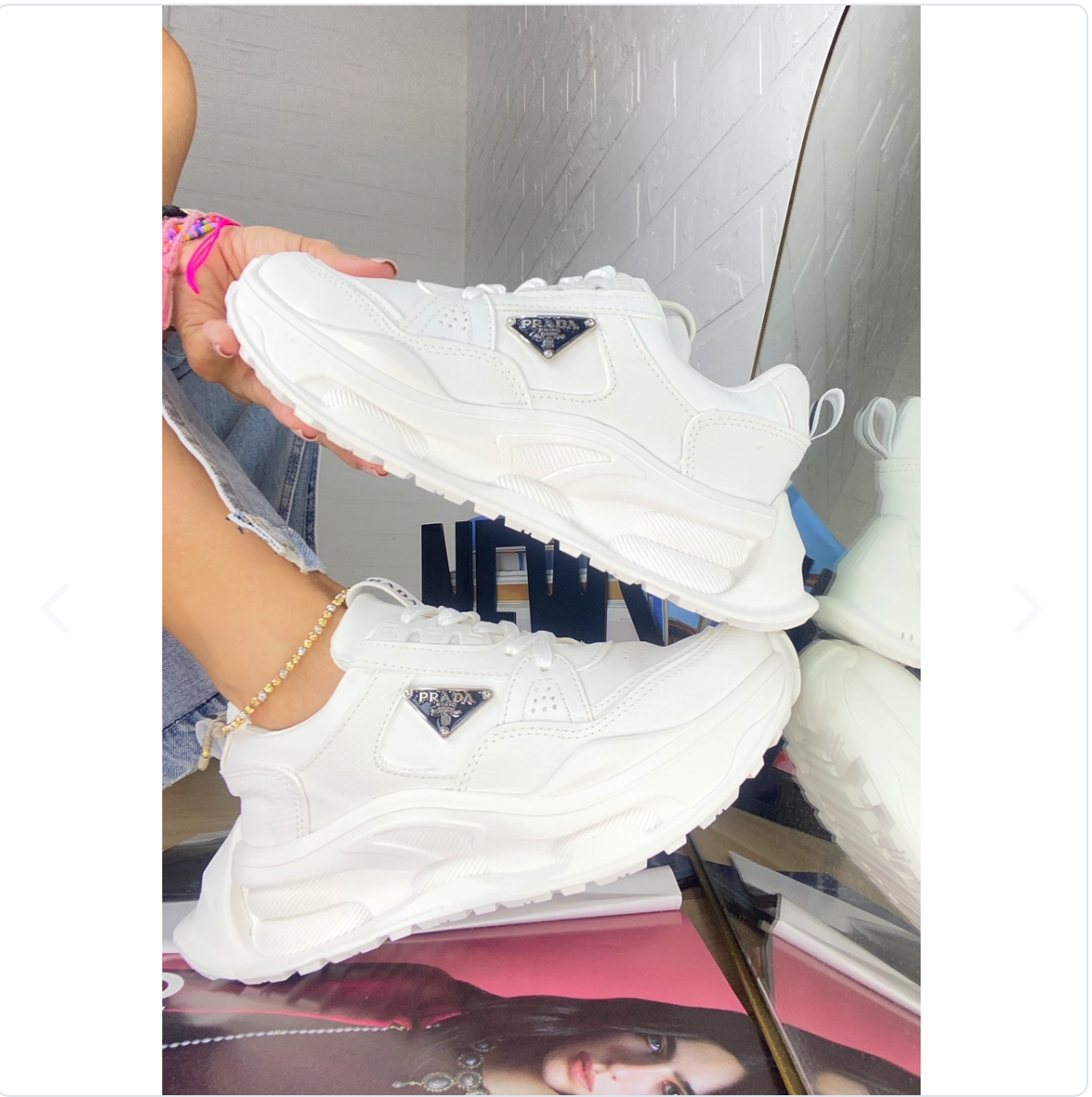 NUEVOS TENIS DE MODA BLANCOS PR NIZA