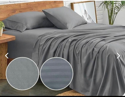 COMBO SABANAS HOTELERAS 600 HILOS + 2 ALMOHADAS