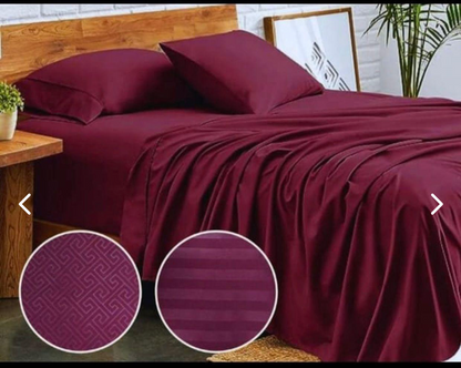 COMBO SABANAS HOTELERAS 600 HILOS + 2 ALMOHADAS