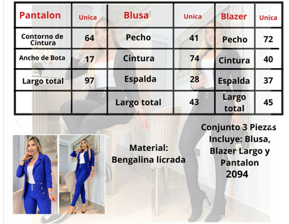 Conjunto 3 piezas de Dama 2094.