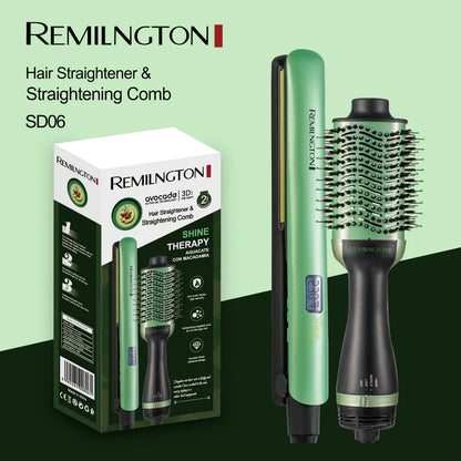 Plancha + Cepillo Combo Remilngton