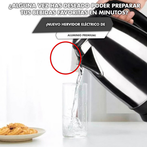 NUEVA JARRA  HERVIDORA DE AGUA ELÉCTRICA DE ALUMINIO PREMIUM
